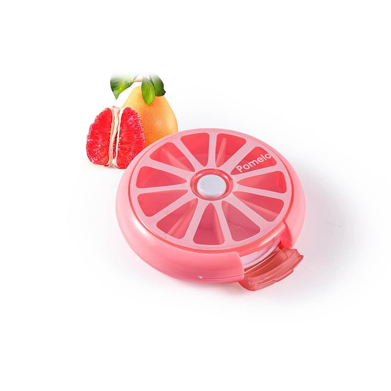 ピルケース 回して開ける 薬ケース 手のひらサイズ ピンク プラスチック製 楽天市場】【コンパクトだけど大容量】ピルケース 1週間